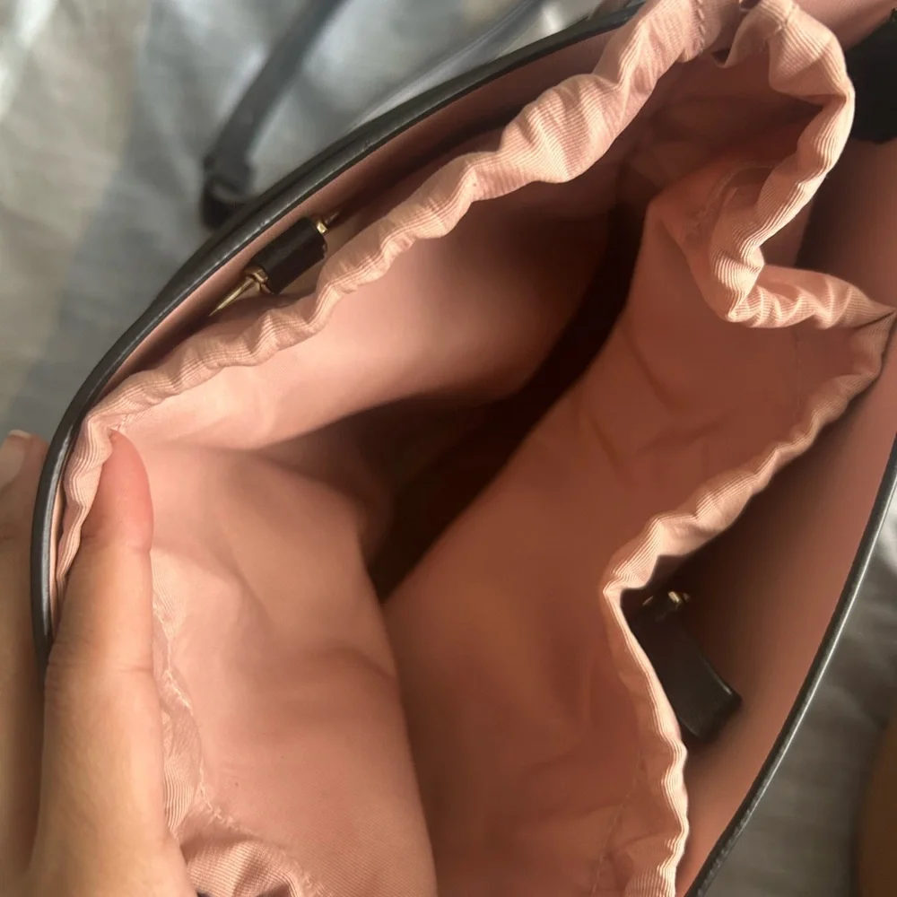 kate spade Black and Pink Trim Bucket Shoulder Bag - Picture 5 of 17
